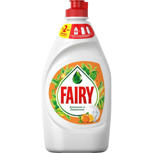 Средство для мытья посуды FAIRY Апельсин и лимонник, гель, флип-топ, 450 мл