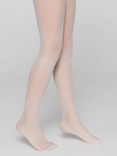 CONTE MILANA Колготки с имитацией гольфов в горошек116-122