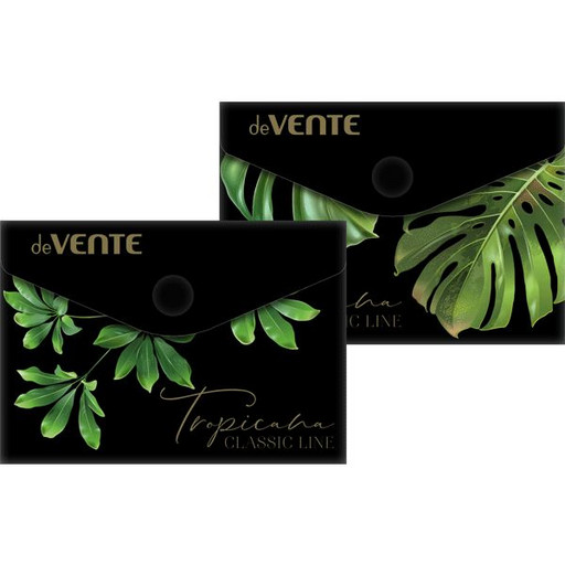 Папка-конверт на кнопке, А7, PP 180 мкм, непрозрачная, deVENTE Tropicana_Акция!!!