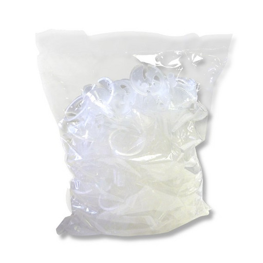 Зажимы для воздушных шаров, PP, прозрачные (100 шт.)