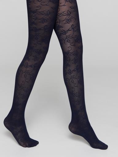 CONTE KETTY Эластичные колготки с ажурным цветочным рисунком116-122