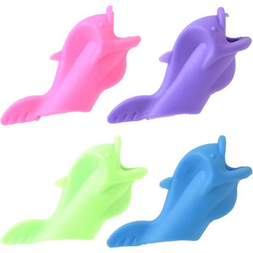 Насадка-держатель для ручки или карандаша, TPR, deVENTE Dolphin_4 дизайна