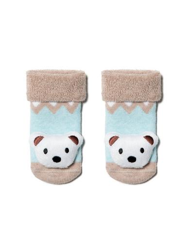 Conte-kids SOF-TIKI Махровые носки с мордашками "Мишка" Conte-kids SOF-TIKI Махровые носки с мордашками "Мишка"