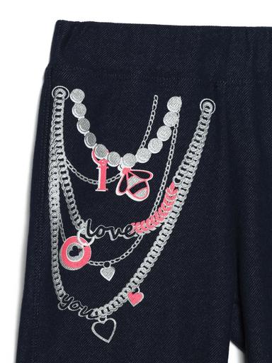 CONTE PUNK FUN Джеггинсы с оригинальным рисунком "Цепочки"110,116-56