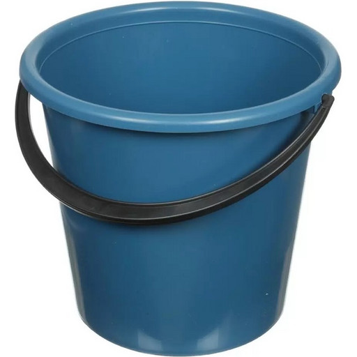 Ведро хозяйственное 10 л., без крышки, особопрочный пластмасс, ассорти, Илан-пласт