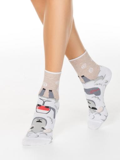 CONTE HAPPY Хлопковые носки с рисунками "Овечка и барашек"