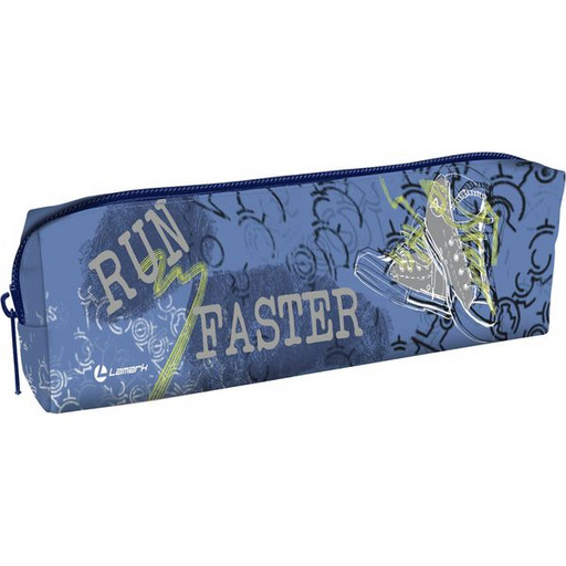 Пенал 1 отд., на молнии, 200*100*30 мм, текстиль, LAMARK Run Faster