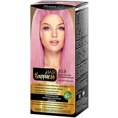 HAIR Happiness краска для волос тон № 10.9 Очень светлый розовый блондин