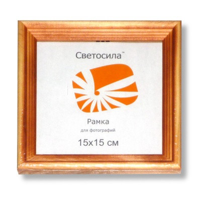 Рамка 15*15 см, дерево, цвет: канадская сосна, стекло, з/п картон, Светосила С20