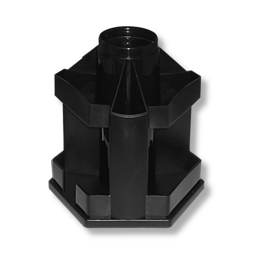 Органайзер для канцелярии СТАММ Maxi Desk, пластиковый, вращающийся, 10 отд., черный