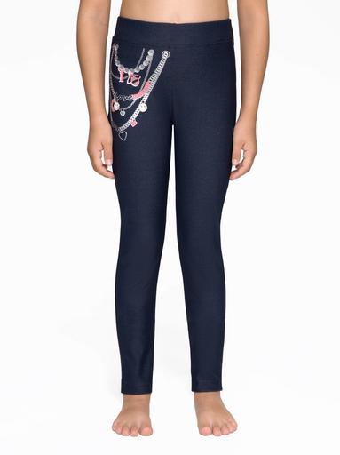 CONTE PUNK FUN-1 Джеггинсы с оригинальным рисунком "Цепочки"122,128-64