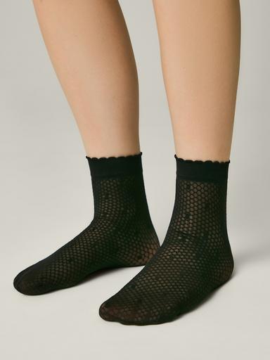 CONTE Тонкие носки в горошек на сетке MONA18-20