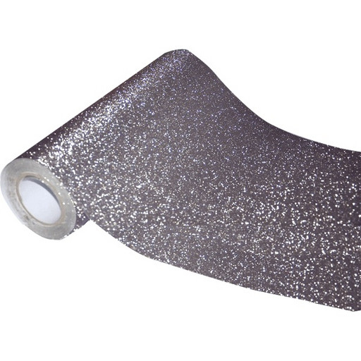 Пленка самоклеящаяся, рулон 45*100 см, PP 100 мкм, с блестками, серая, deVENTE Repair&Craft