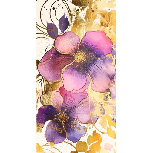 Конверт для денег универсальный (без темы) Dream Cards Яркие фиалки