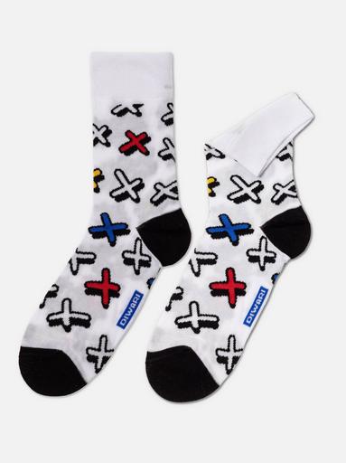 DIWARI HAPPY Хлопковые носки с рисунком «Крестики» 20С-37СП