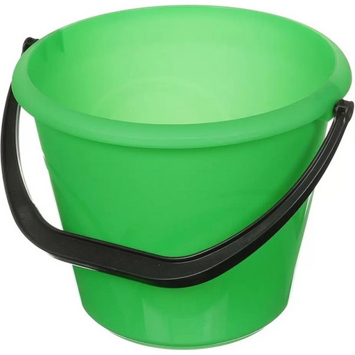 Ведро хозяйственное 6 л., без крышки, пластик, ассорти, Илан-пласт