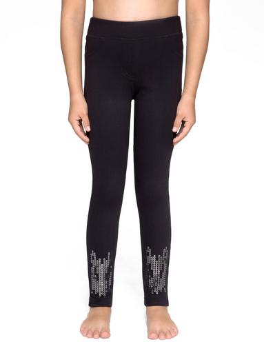 CONTE MINI TWINKLE Ультрамодные джеггинсы с вышивкой из пайеток116,122-60