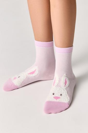 Conte-kids TIP-TOP Хлопковые носки с пушистым рисунком "Зайчик"