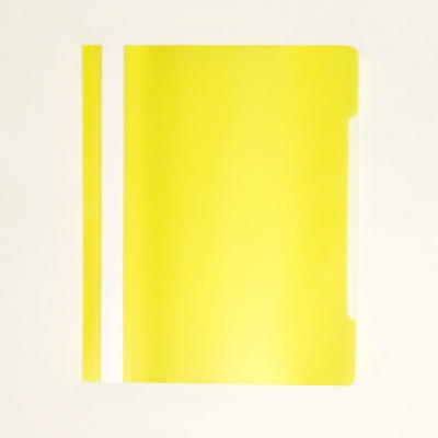 Папка-скоросшиватель А4, PP 120 мкм, глянц., цв.: желтый, Бюрократ Economy