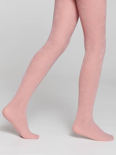 CONTE KETTY Эластичные колготки с ажурным цветочным рисунком146-152