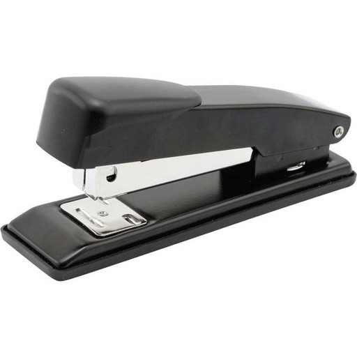 Степлер № 24/6 до 18 л. Attomex, металлический, 2 типа скрепления, антискользящ. основание, черный