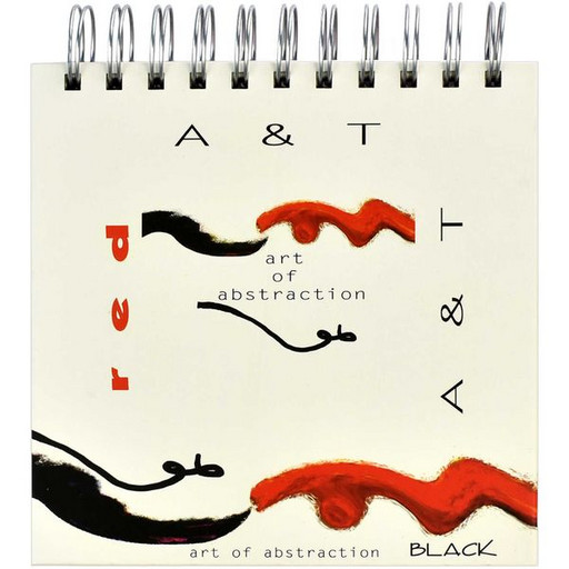 Книга телефонная с алфавитной вырубкой 150*150 мм 56 л. Abstraction, тиснение фольгой