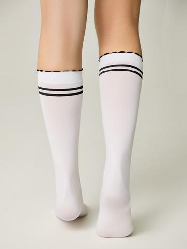 CONTE Гольфы с контрастными полосами из микрофибры LUCKY24 CONTE Гольфы с контрастными полосами из микрофибры LUCKY24