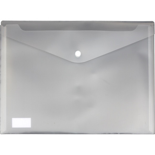 Папка-конверт на кнопке, А4, 300 мкм, прозрачная, deVENTE