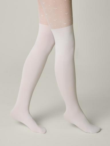 CONTE Колготки с сердечками и имитацией гольфинов SWEET LADY152-158 CONTE Колготки с сердечками и имитацией гольфинов SWEET LADY152-158