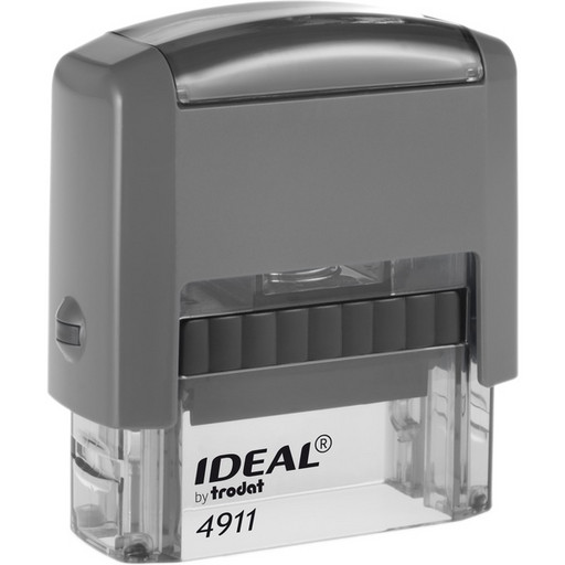 Оснастка для штампа автомат., оттиск 38*14 мм, пласт. корпус_серый, IDEAL P2 Оснастка для штампа автомат., оттиск 38*14 мм, пласт. корпус_серый, IDEAL P2