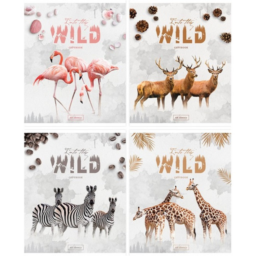 Тетрадь 48л А5 линия ArtSpace "Животные.Into the wild" суперэконом