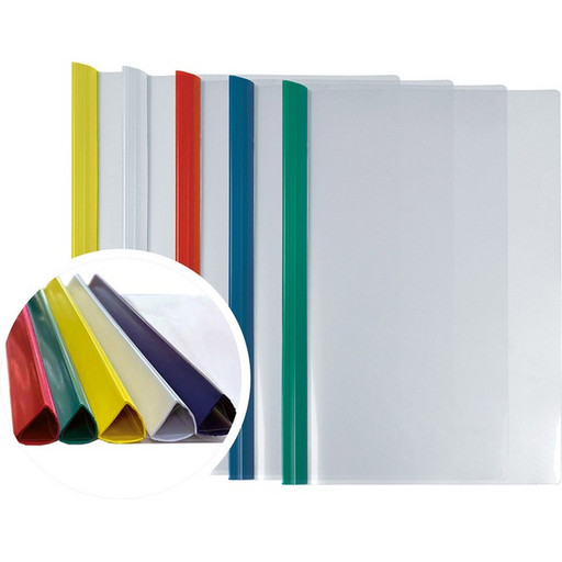 Папка с клипом А4 LAMARK, на 30 листов, 160 мкм, прозрачная, ассорти Акция!