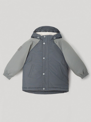 Куртка зимняя Leokid Color Block 80 Fjord Gray - Серый