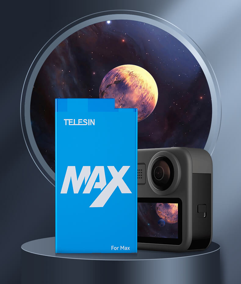 Аккумулятор для камеры GoPro Max 360 фирмы Telesin