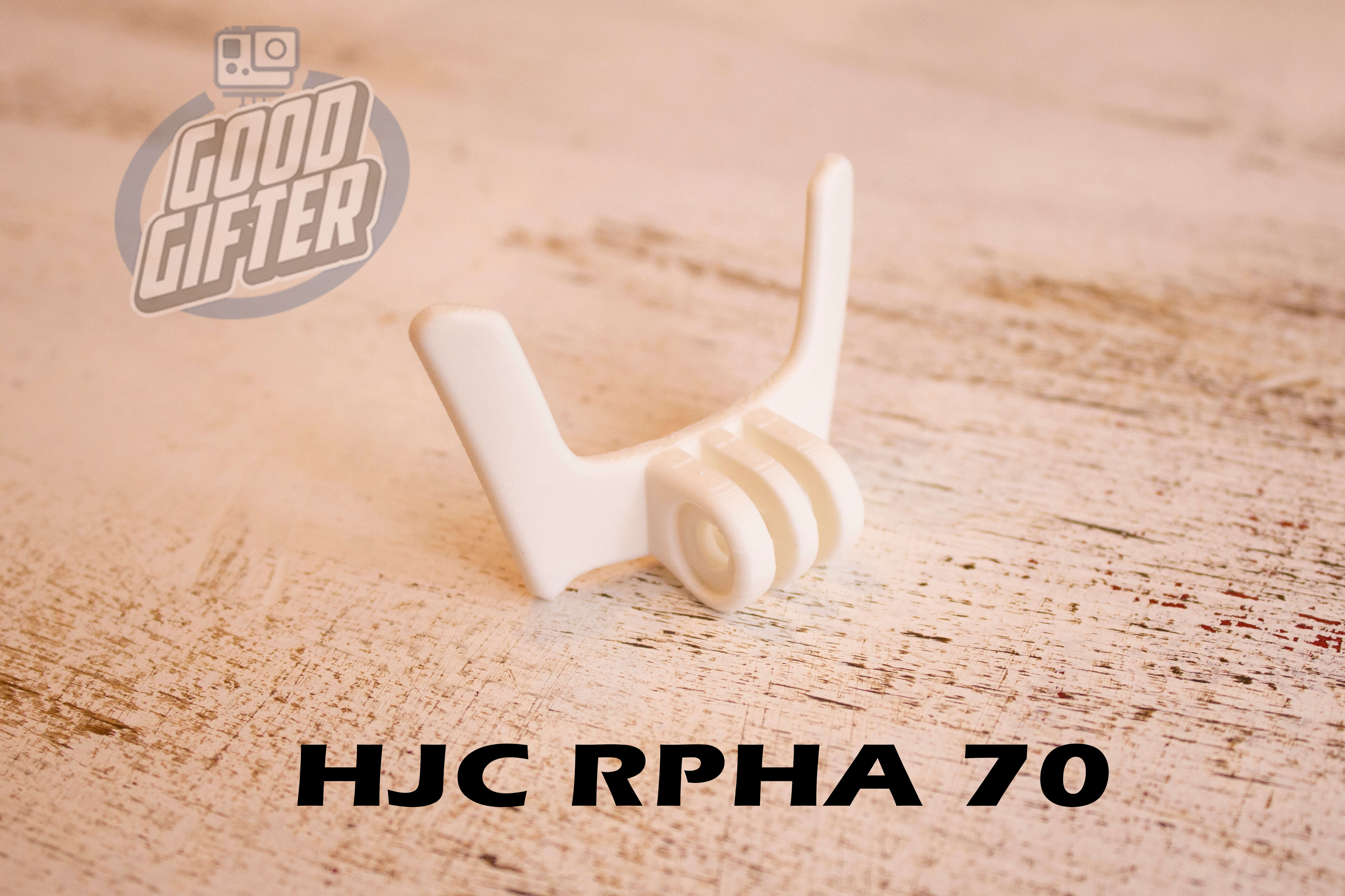 Крепление на мотошлем HJC RPHA 70 в белоv цвете для экшн-камер