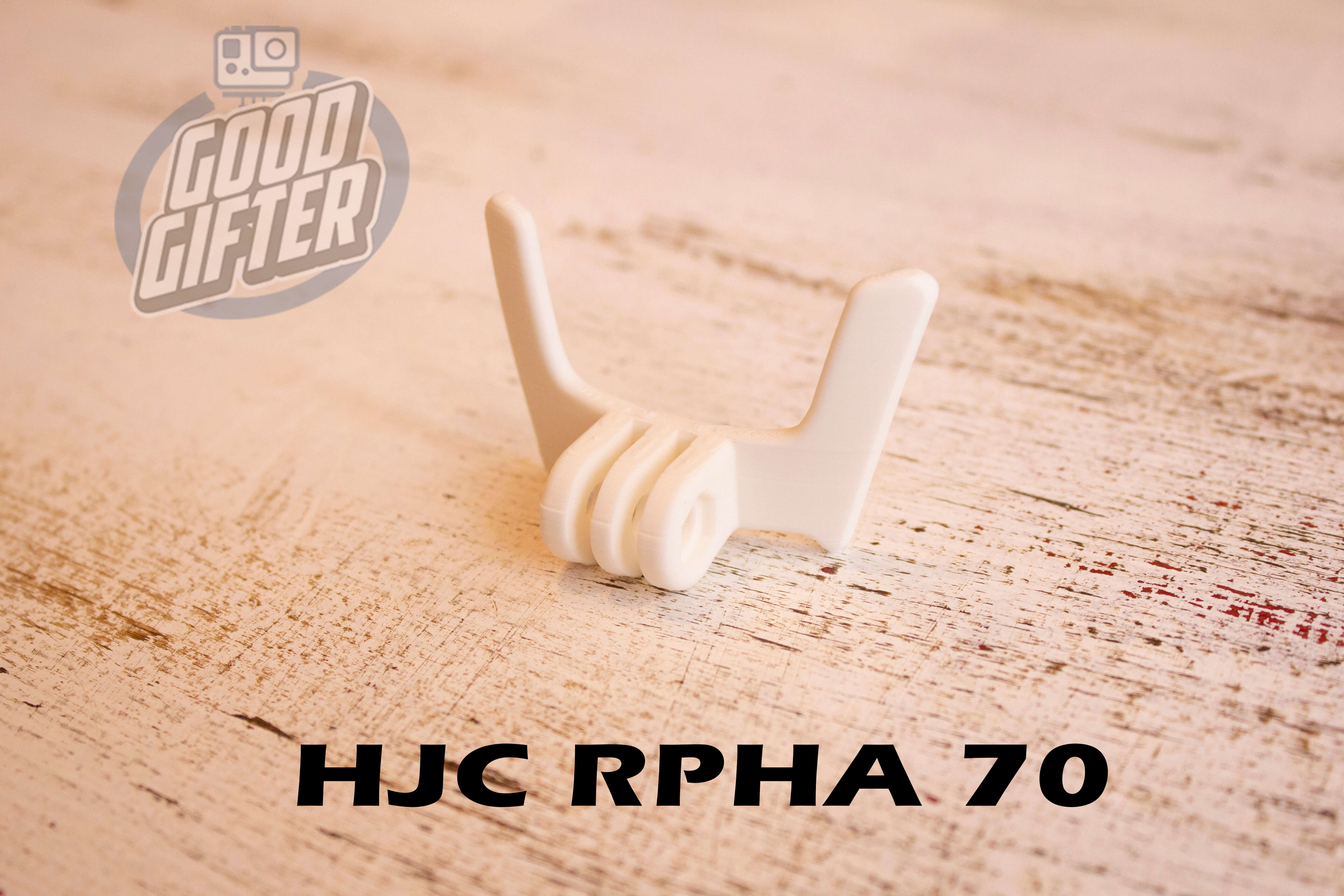 Крепление на мотошлем HJC RPHA 70 в белоv цвете для GoPro