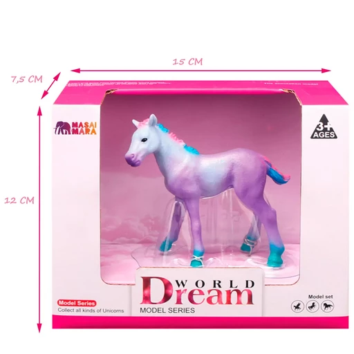 Игрушка фигурка серии "Мир фэнтези". Фиолетовый жеребенок сказочной лошади. (Основная)
