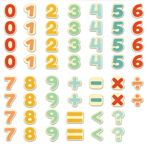 Деревянные магнитные цифры  "Учимся считать с Hape", серия: магнитные цифры (Основная)