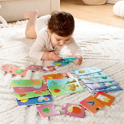 Игрушка развивающая "Пазл" Животные и их еда (Основная)