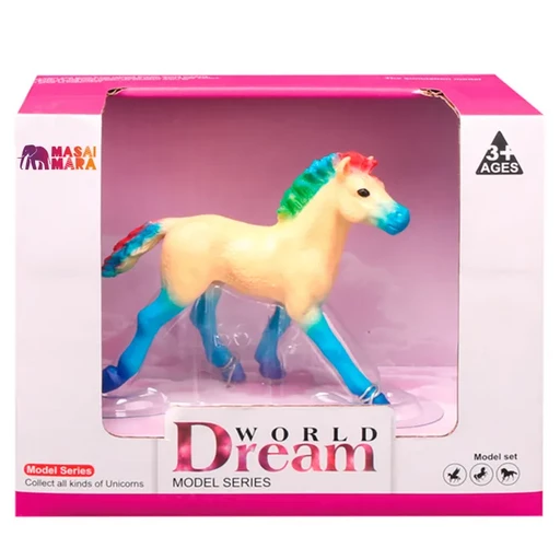 Игрушка фигурка серии "Мир фэнтези". Желтый жеребенок сказочной лошади. (Основная)