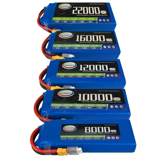 Аккумулятор Moseworth 6S 10000 mAh 25C XT90