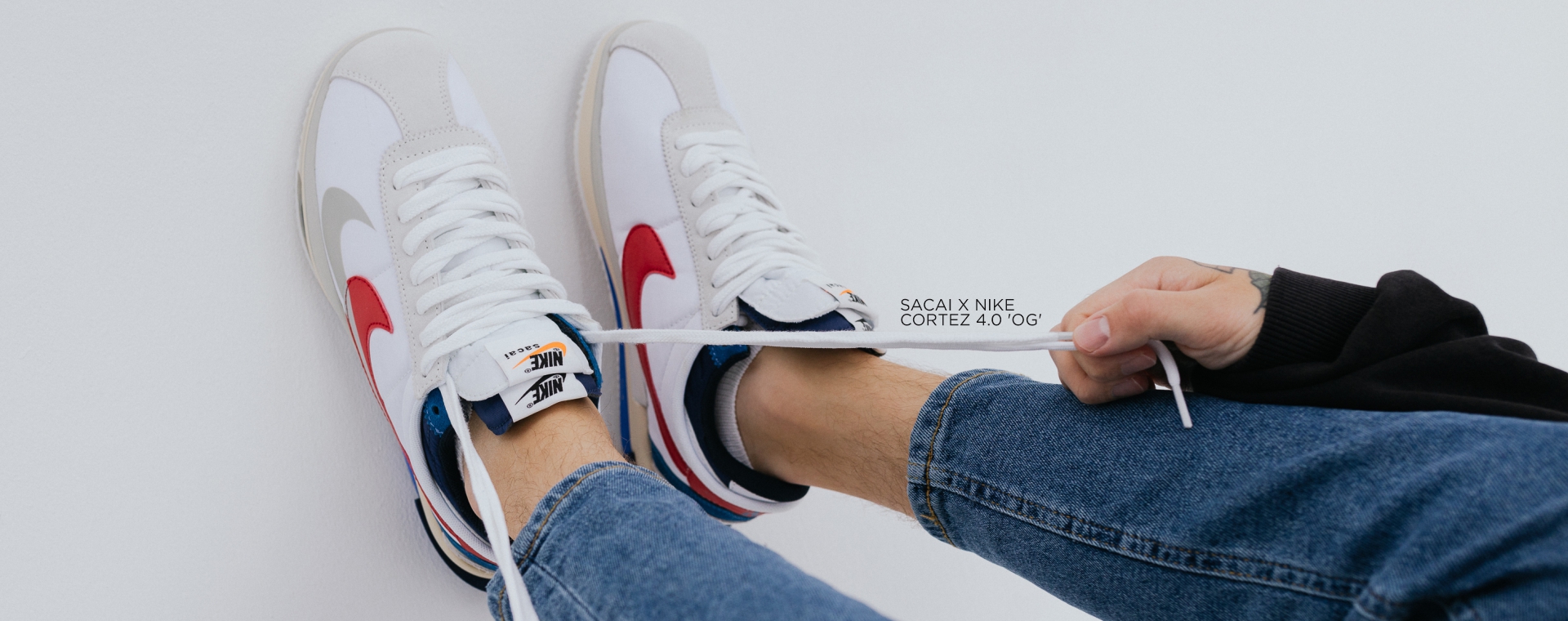 Кроссовки Sacai x Nike Cortez 4.0 (30918) 