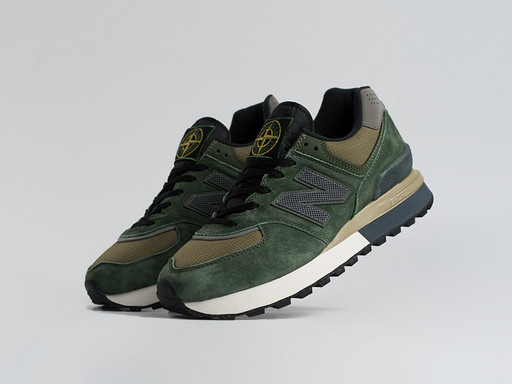 Кроссовки Stone Island x New Balance 574 (43980)