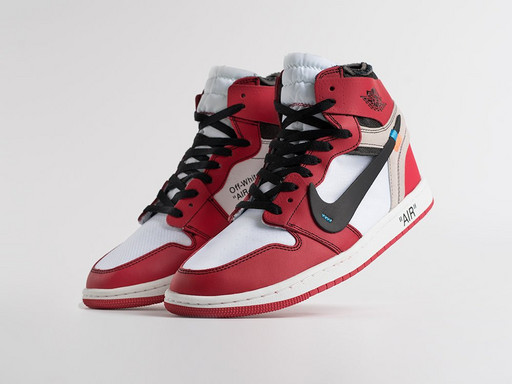 Кроссовки Nike Air Jordan 1 x Off-White (11090)