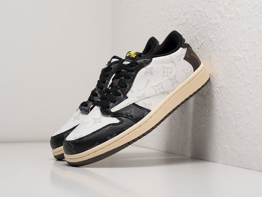 Кроссовки Louis Vuitton x Nike Air Jordan 1 Low (30023)