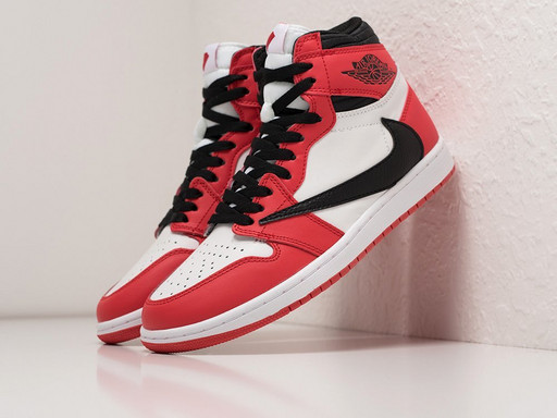 Кроссовки Nike Air Jordan 1 High x Travis Scott (34108)