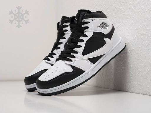 Зимние Кроссовки Nike Air Jordan 1 x Travis Scott (30967)