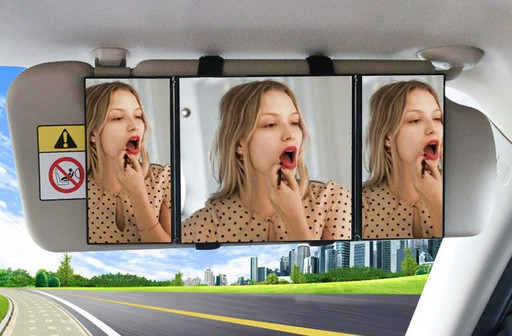 Зеркало складное на солнцезащитный козырек