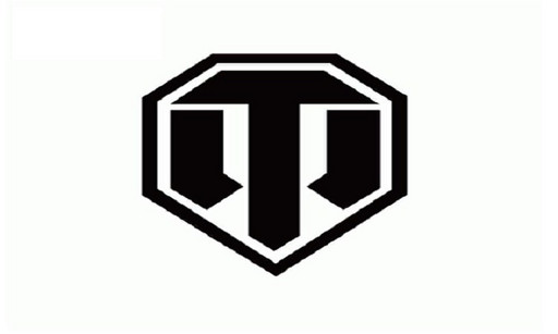 Наклейка WORLD OF TANKS логотип черный