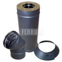 Ferrum дымоход Aisi 430 0,8 мм Эмаль 600° черная